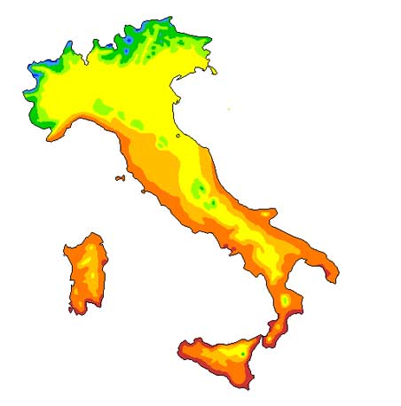 Carta dei climi d'Italia